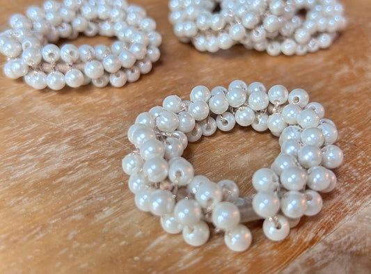 Parel elastiek – Luxe Gevlochten met Glans